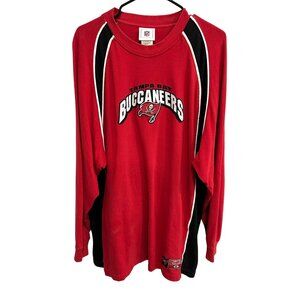 Tampa Bay Buccaneers Long Sleeve Red Black NFL Shirt 2XL VF Imagewear Cotton